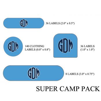 Personalized Super Camp Label Pack