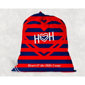 Heart O' the Hills Rugby Stripe Laundry Bag