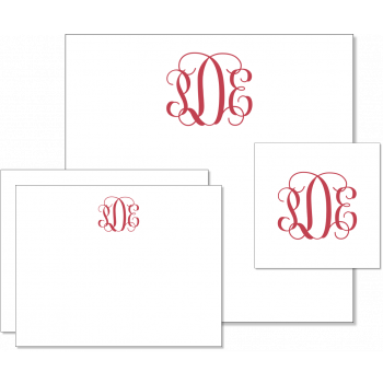 Personalized Flat Note Card Stationery Set