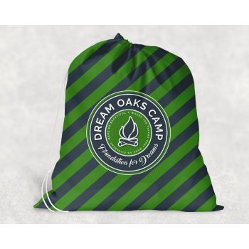 Dream Oaks Camp Vertical Stripe Laundry Bag